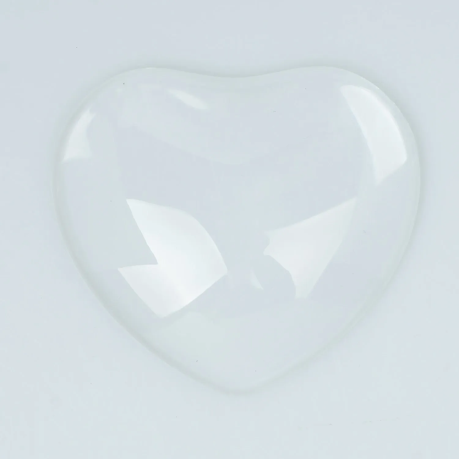 60*55mm Large Heart Glass Dome Glass Cabochon Clear Crystal Jewelry Making DIY Fridge Magnet 6pcs 10357650