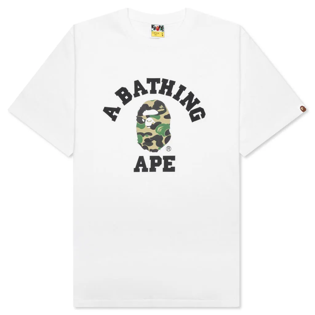 ABC Camo College Tee - White/Green