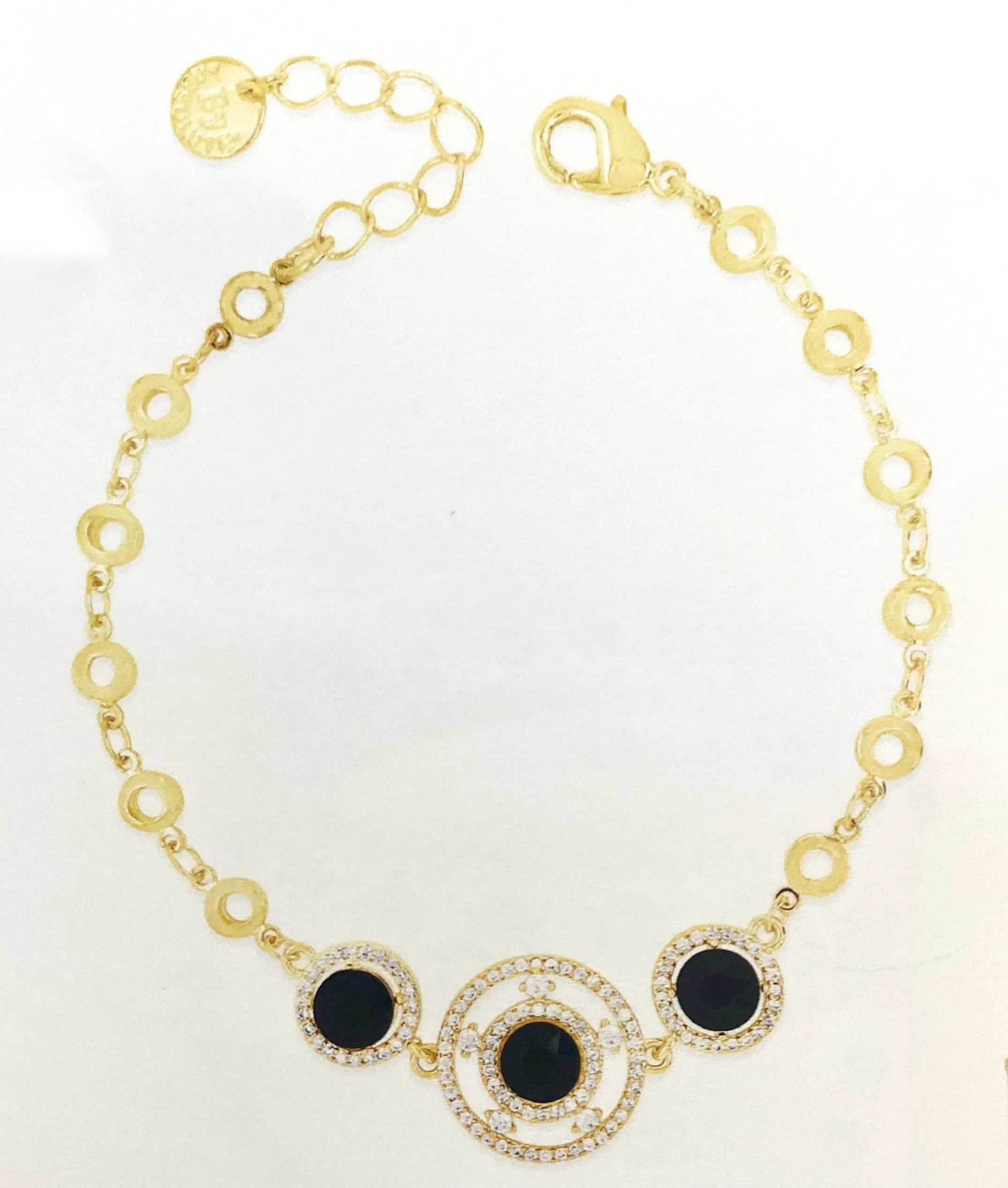 Absolute Black Halo Bracelet B2224JT