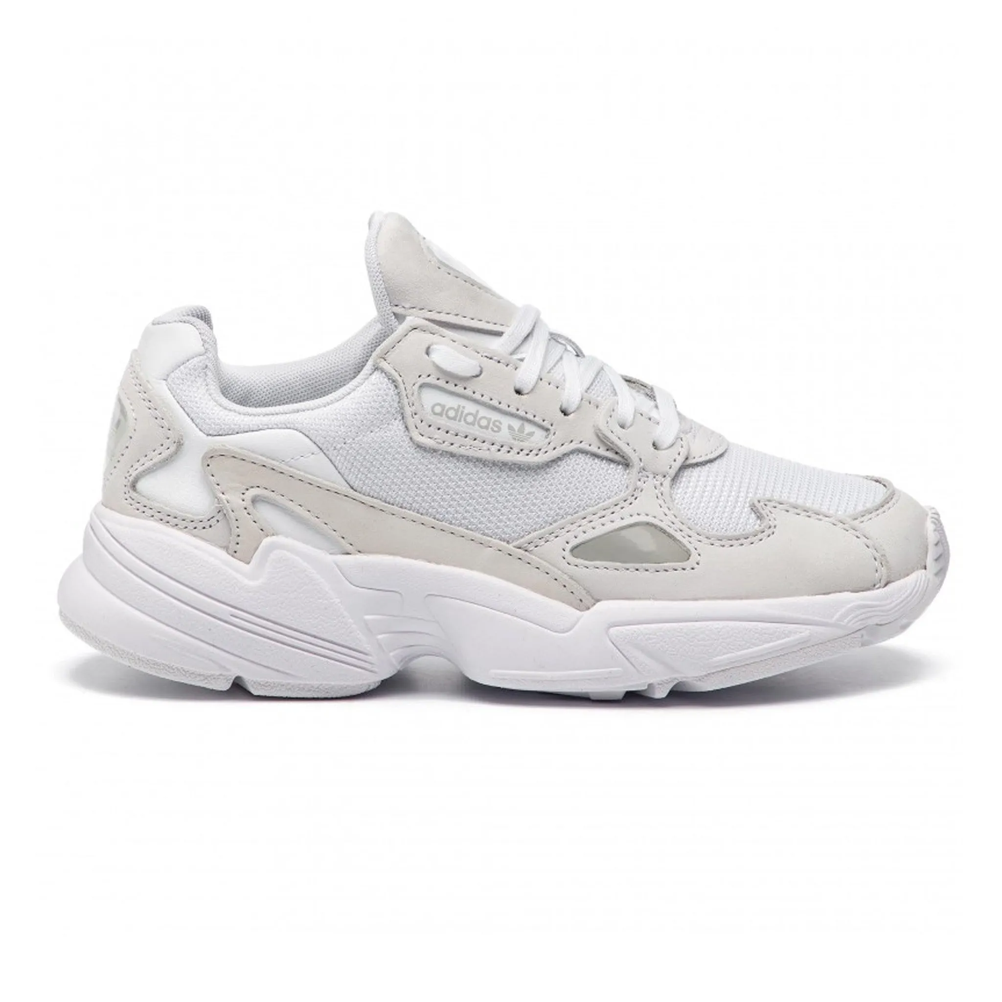 Adidas Falcon Lace-Up White Synthetic Womens Trainers B28128