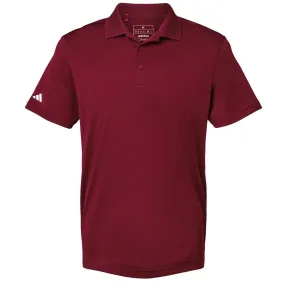 Adidas Men's Collegiate Burgundy Basic Sport Polo