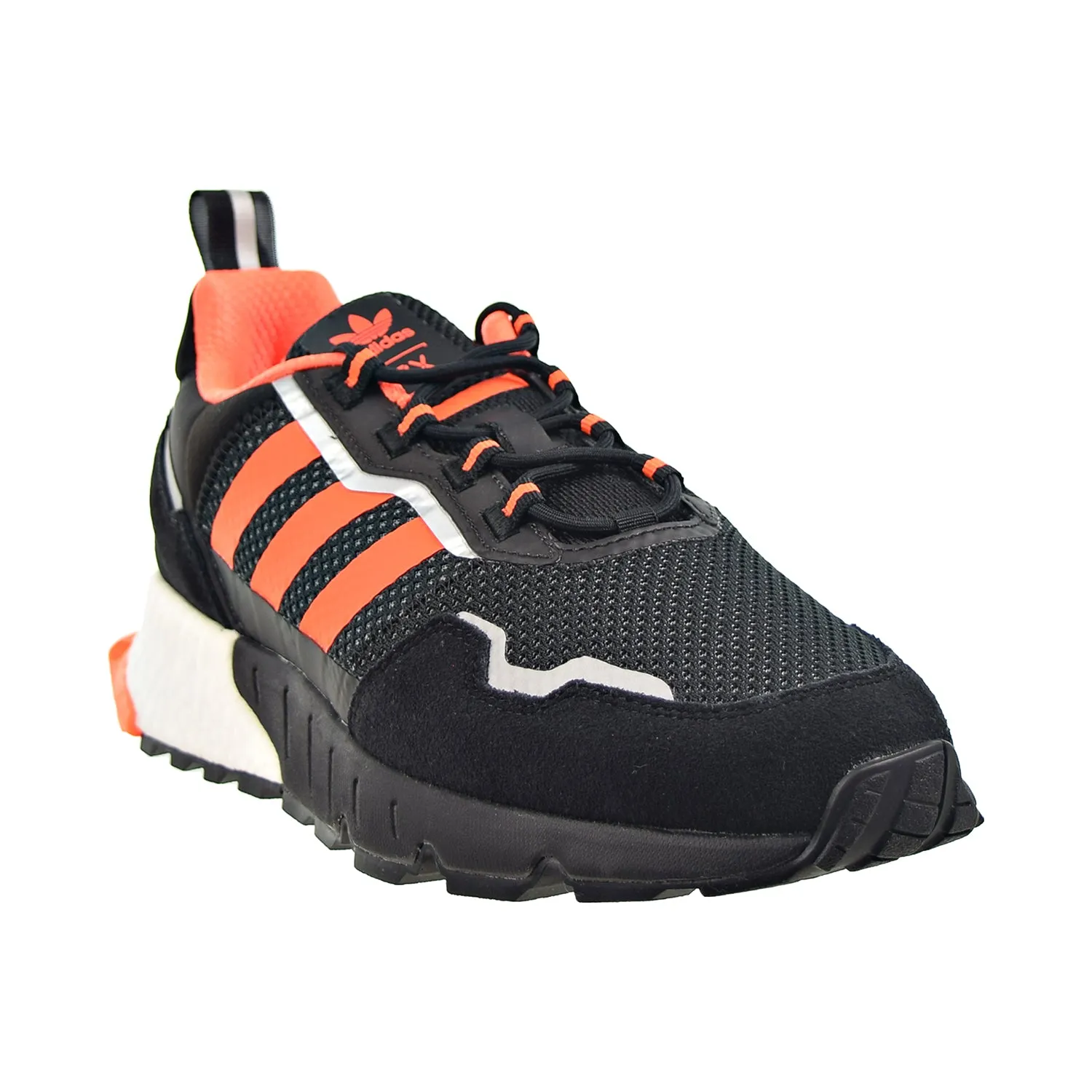 Adidas ZX 1K Boost Men's Shoes Core Black-Solar Orange-Silver Metallic