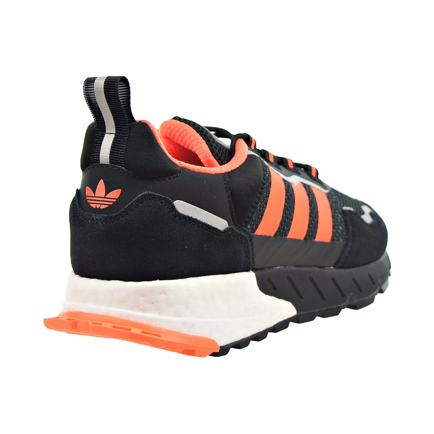 Adidas ZX 1K Boost Men's Shoes Core Black-Solar Orange-Silver Metallic