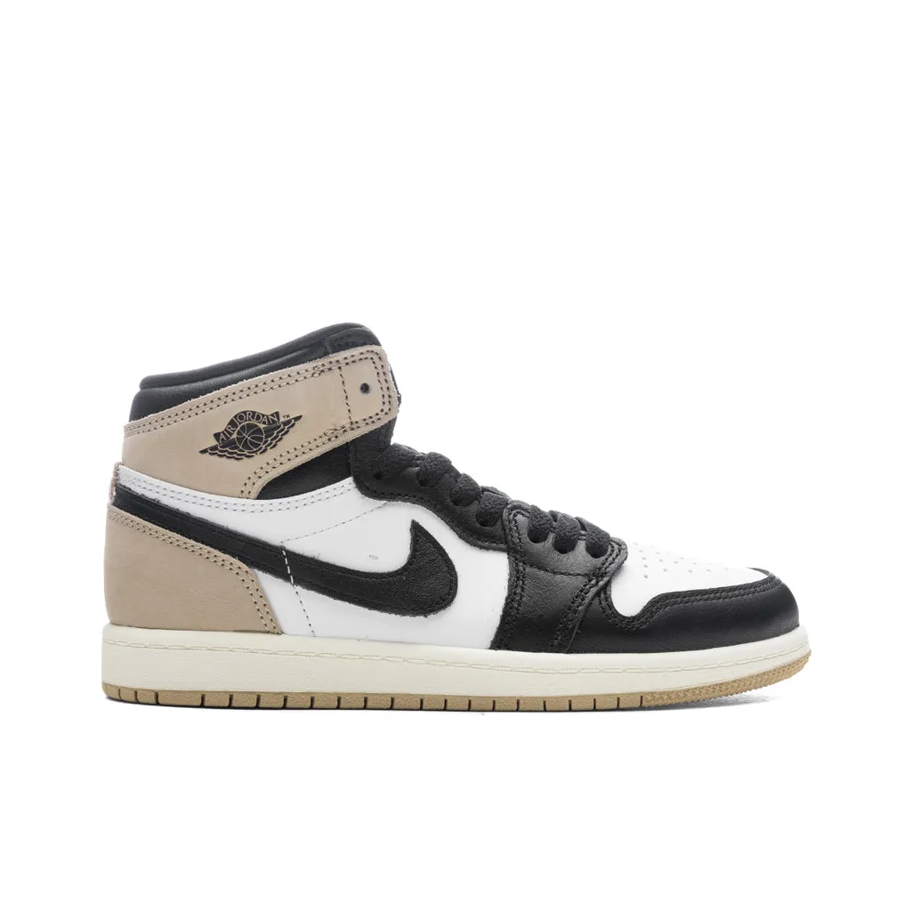 Air Jordan 1 Retro High OG (PS) 'Latte' - Black/Legend Brown/White