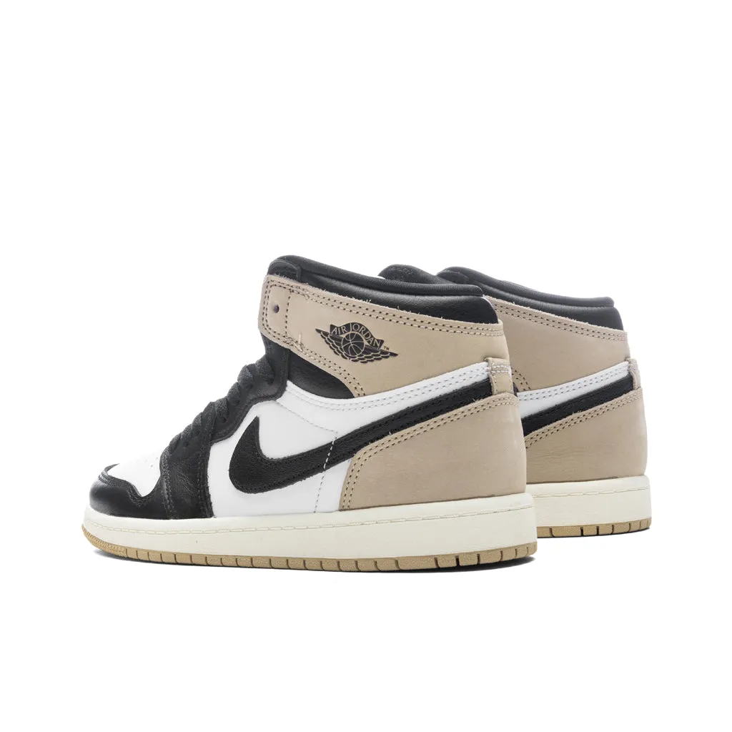 Air Jordan 1 Retro High OG (PS) 'Latte' - Black/Legend Brown/White