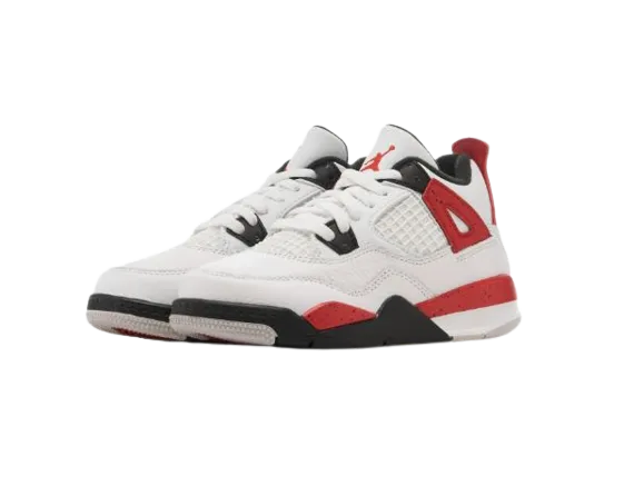 Air Jordan 4 Retro Red Cement (PS) KIDS