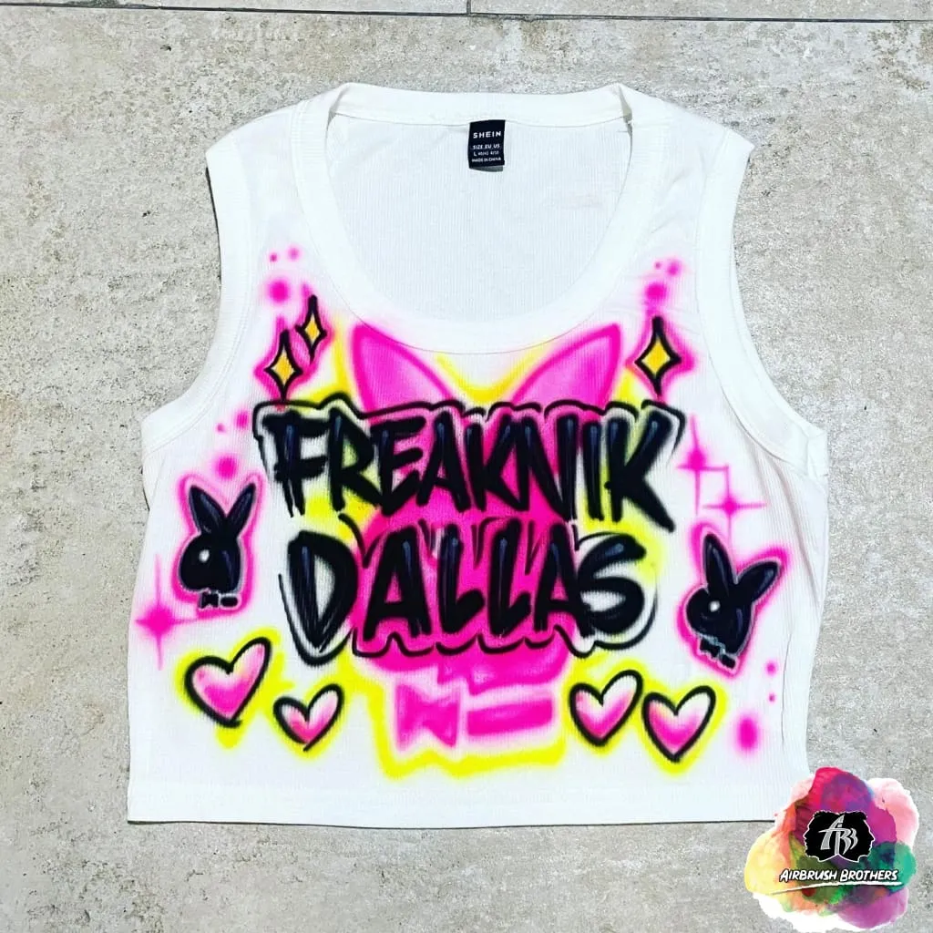 Airbrush Freaknik Dallas Crop Top