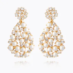 All Of Me Earrings / Pearl   Crystal