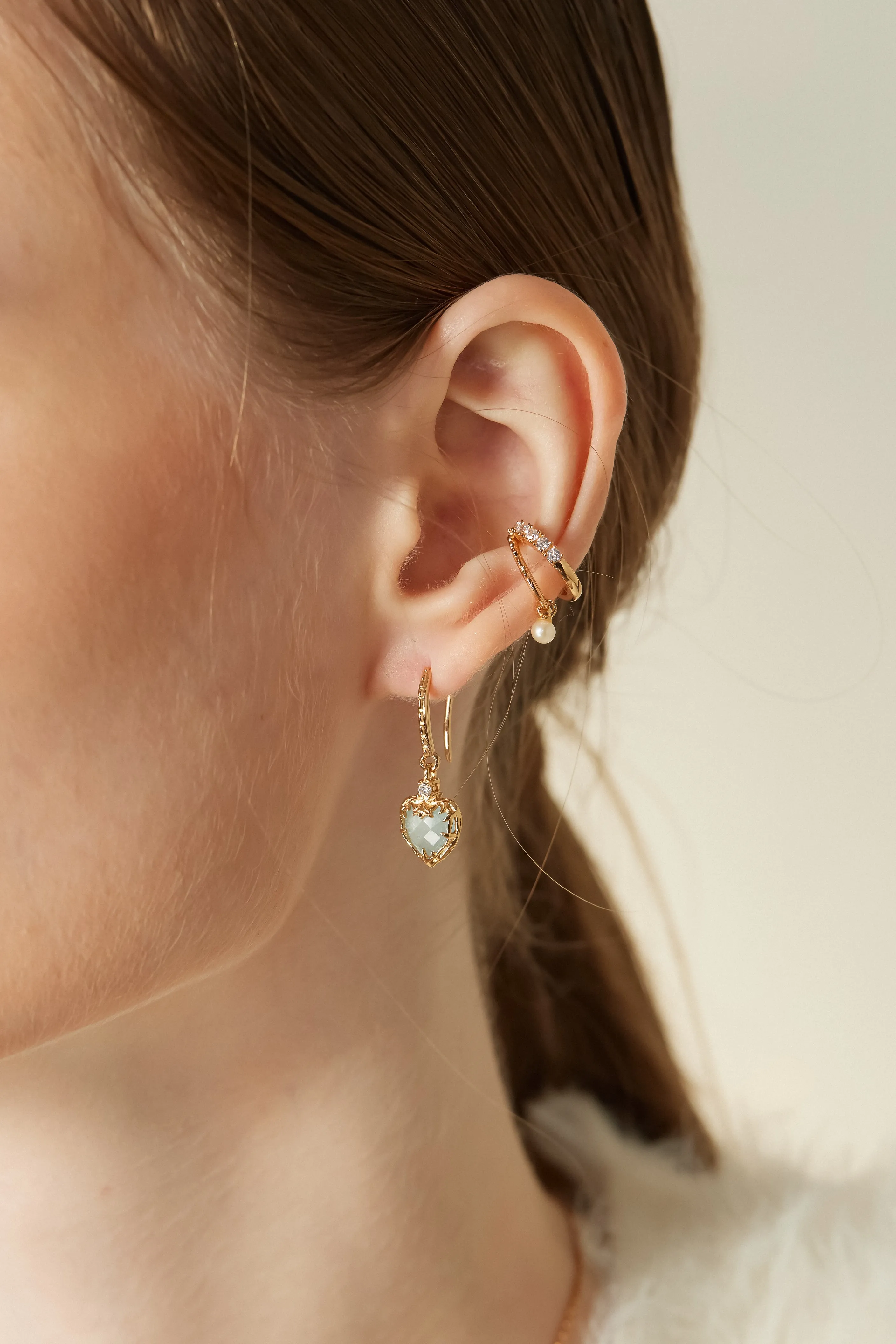 Aquamarine Gold Earrings - Miracle