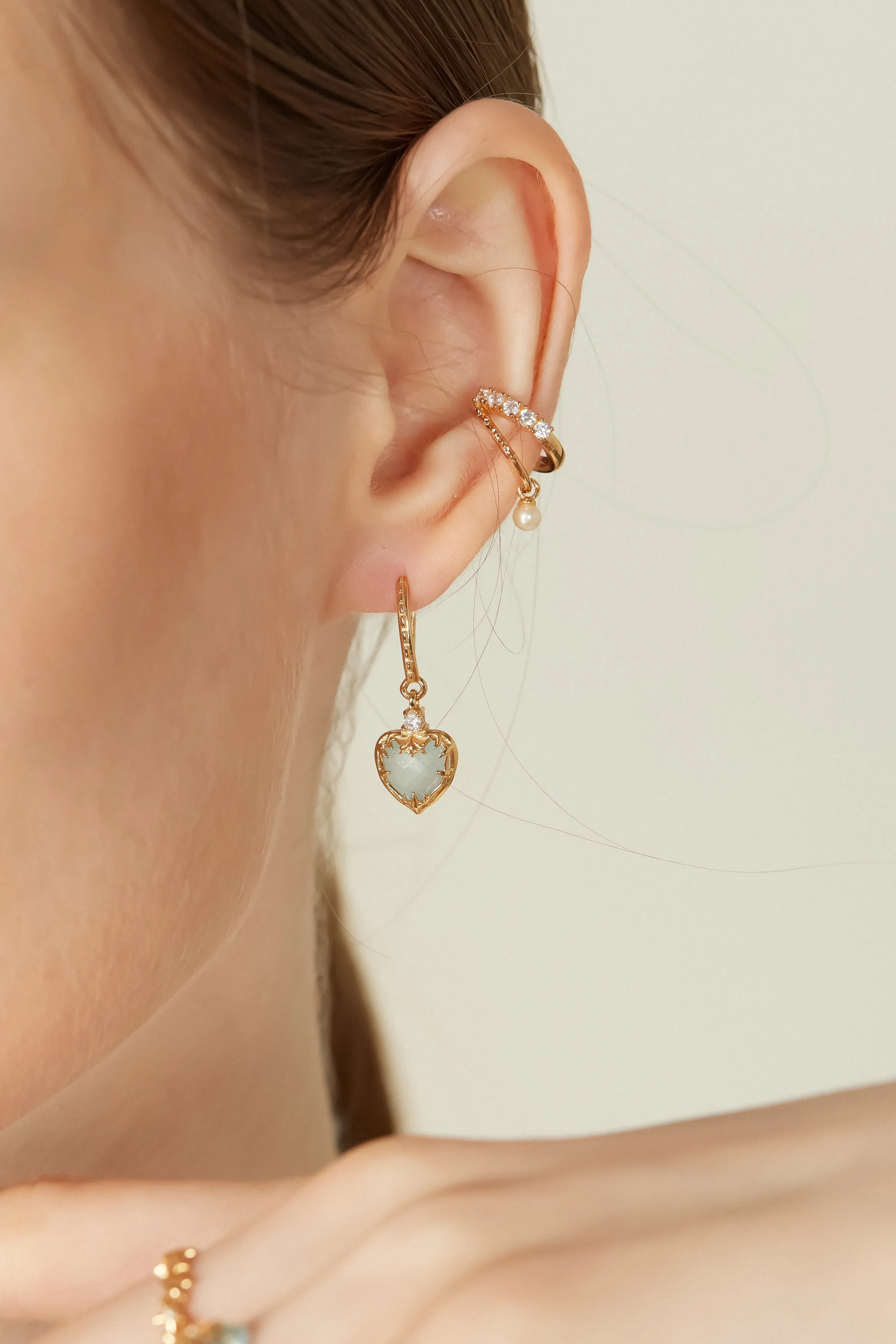 Aquamarine Gold Earrings - Miracle