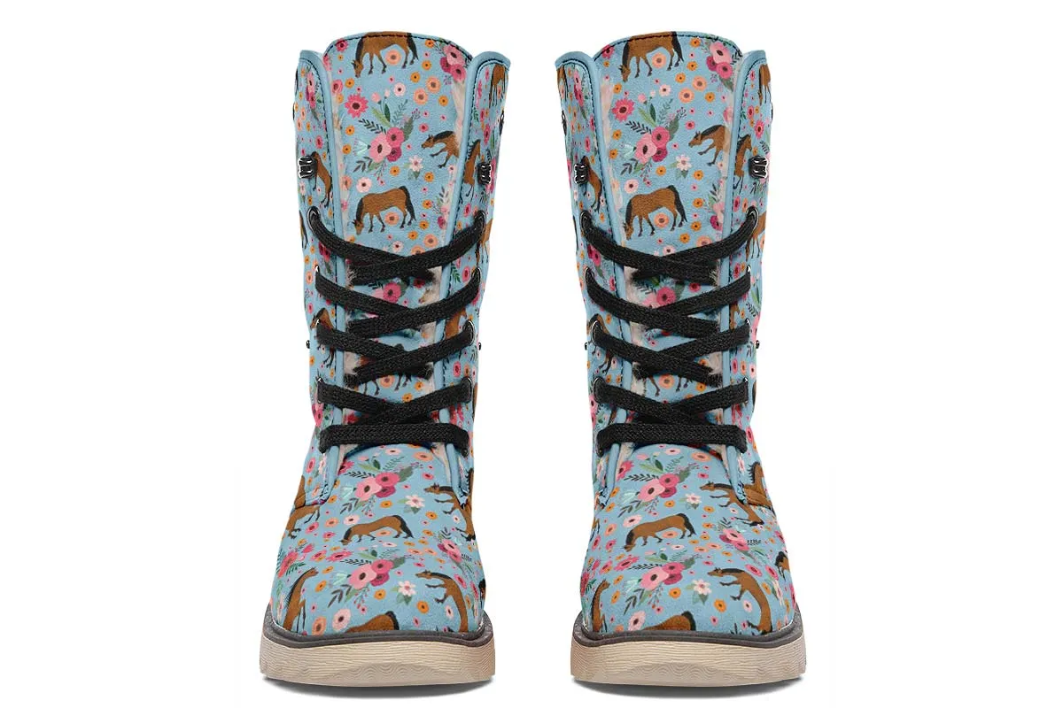 Arabian Horse Flower Polar Vibe Boots