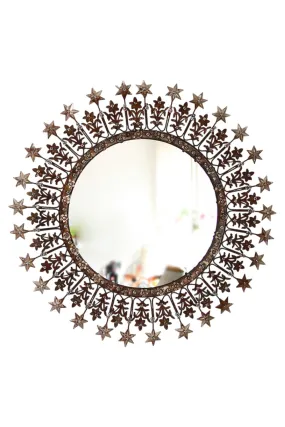 ATELIER DE THIERS ROUND STAR MIRROR BRONZE 60CM