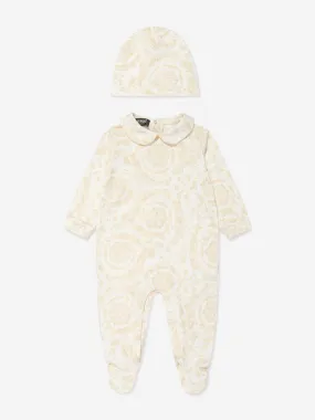 Baby Barocco Babygrow Gift Set in Beige