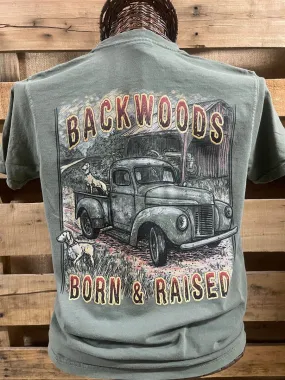 Backwoods Born & Raised Truck & Barn Comfort Colors Unisex T-Shirt