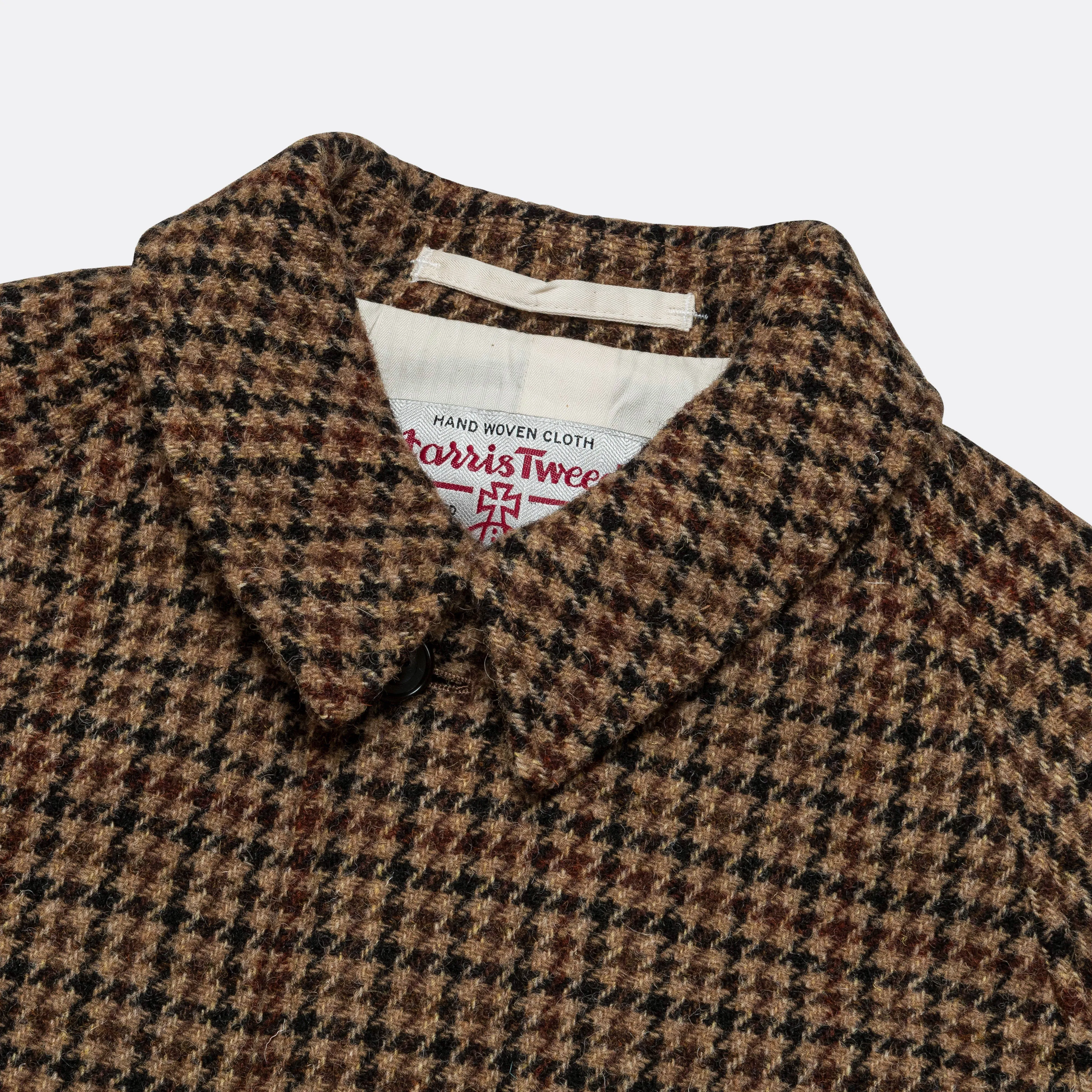 Bal Collar Coat Harris Tweed - Gun Club