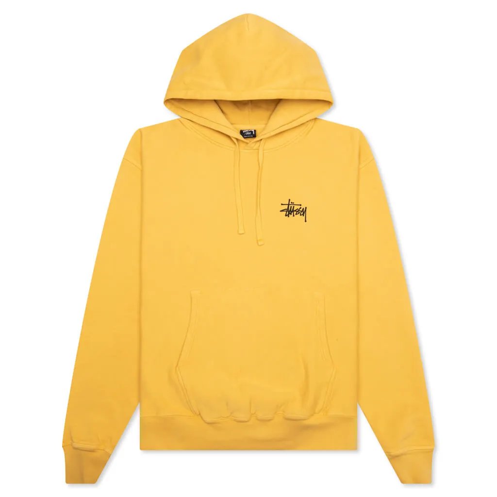 Basic Stussy Pigment Dyed Hoodie - Honey