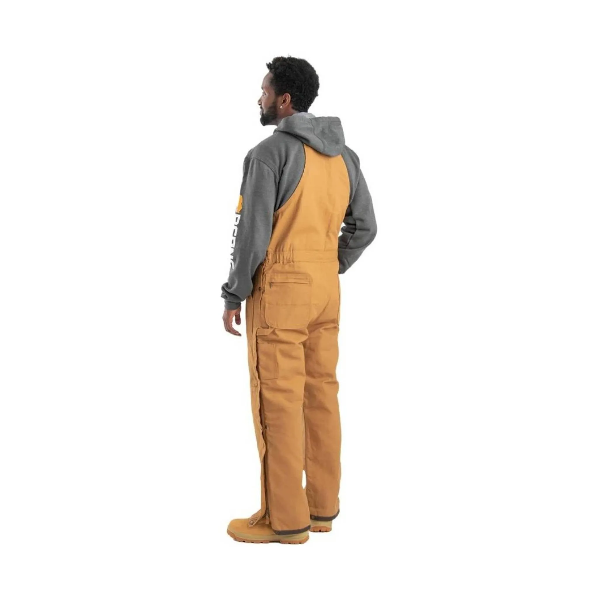 Berne Men's Heritage Deluxe Insulated Bib Overall - Brown