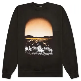 Beyond The Past Crewneck - Black