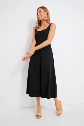 Black Sleeveless Trapeze Dress