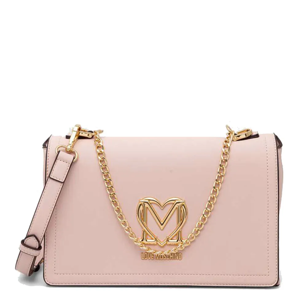 Borsa Donna a Mano con Tracolla LOVE MOSCHINO color Cipria JC4227