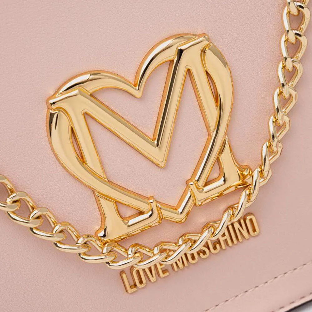 Borsa Donna a Mano con Tracolla LOVE MOSCHINO color Cipria JC4227