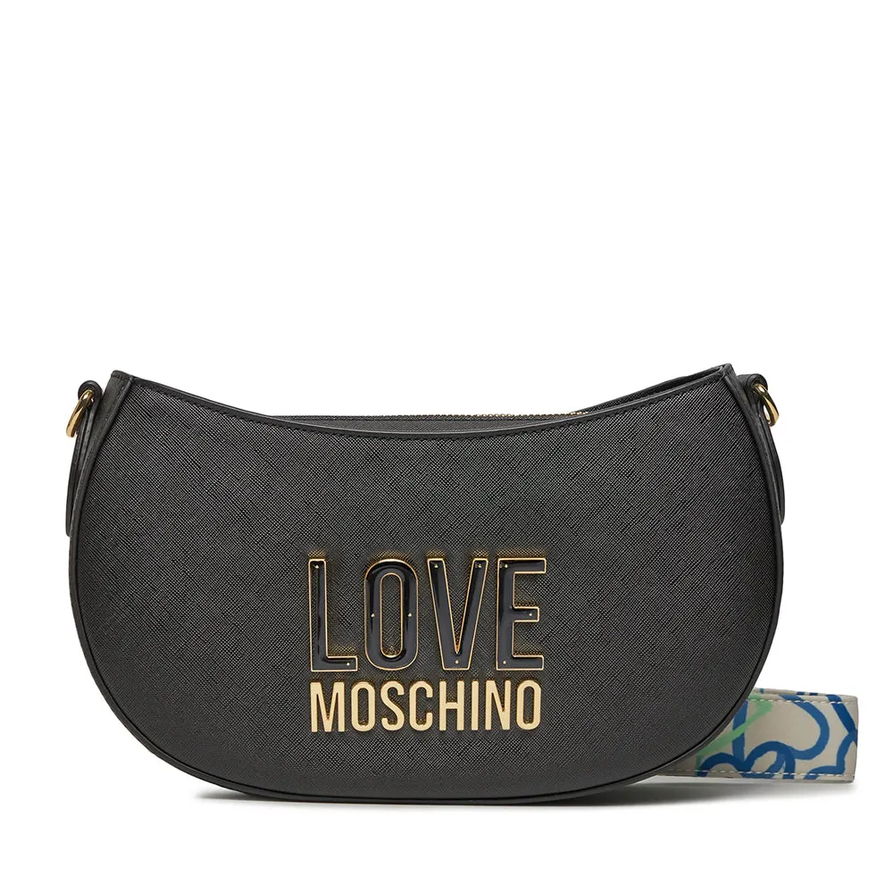 Borsa Donna a Spalla LOVE MOSCHINO linea Smart Daily Jelly Logo Nero