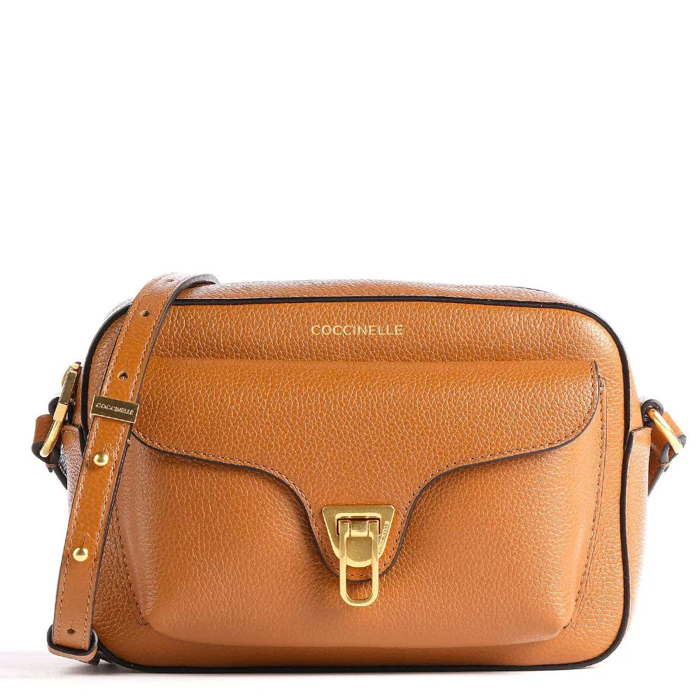 Borsa Donna a Tracolla COCCINELLE in Pelle Caramel linea Beat Soft Misura Media