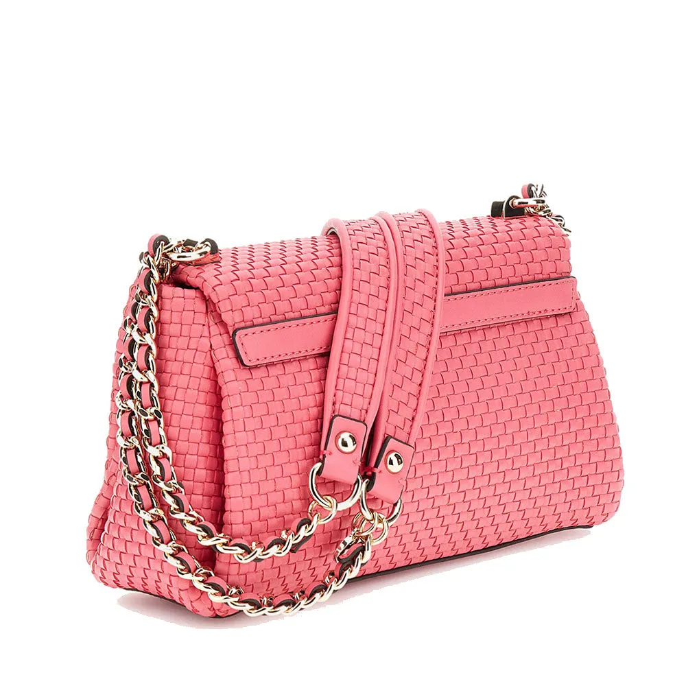 Borsa Donna a Tracolla GUESS Chiusa con Pattina Linea Etel colore Watermelon