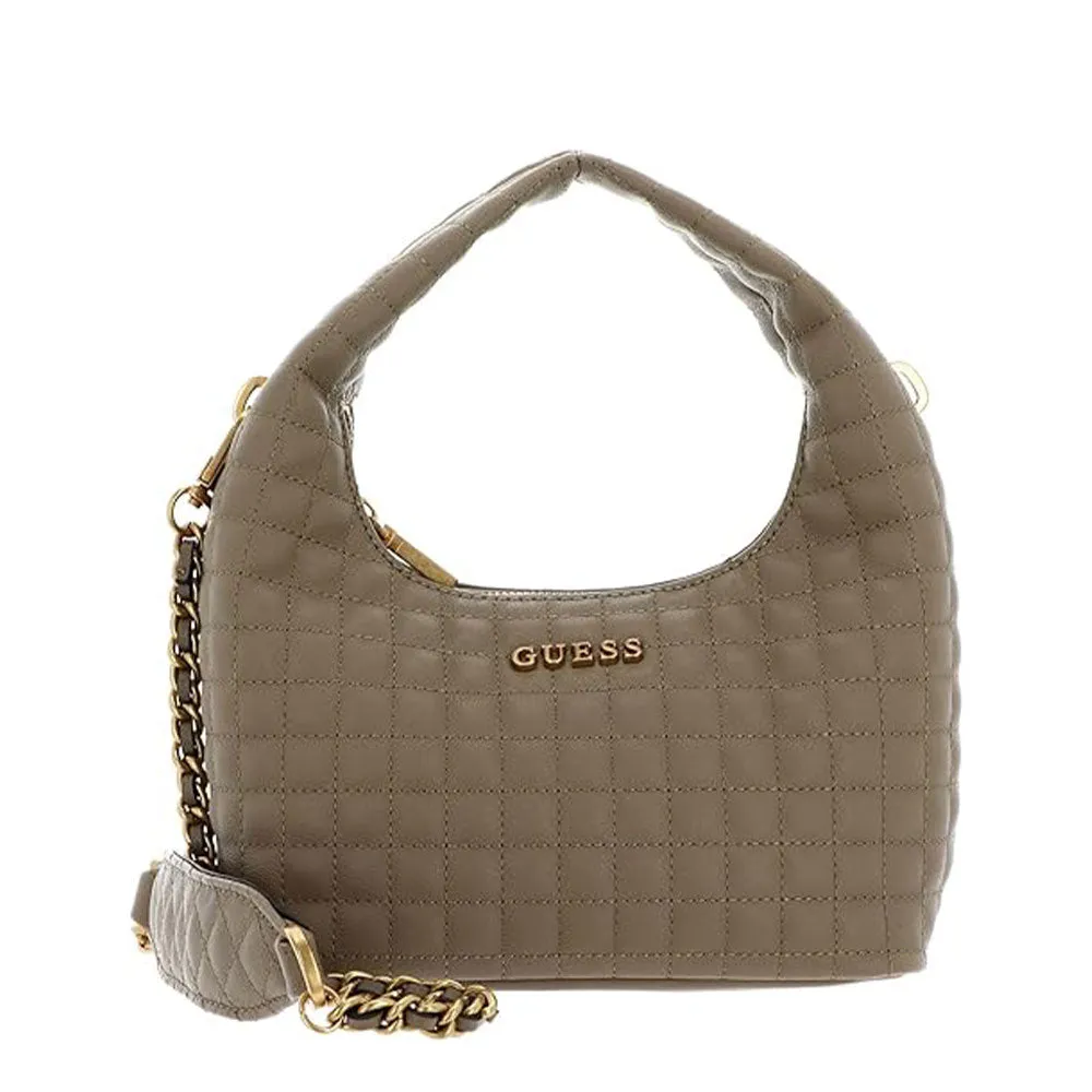 Borsa Donna Hobo a Mano con Tracolla GUESS Linea Tia colore Sage