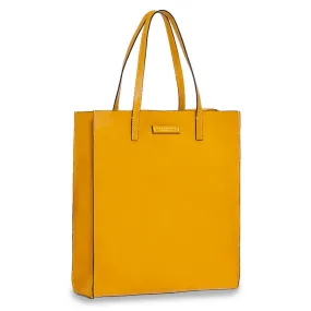 Borsa Donna Shopper Verticale THE BRIDGE linea Mirra in Pelle Giallo Miele