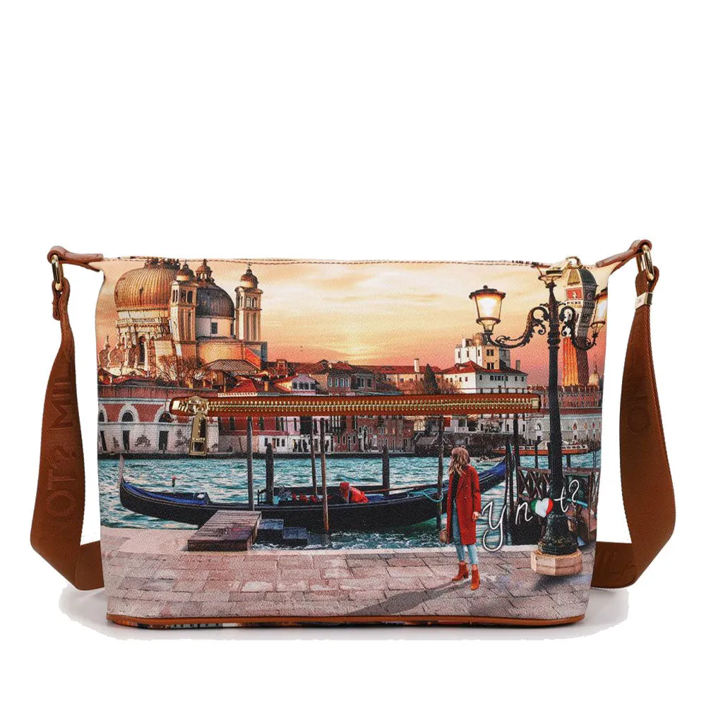 Borsa Donna Y NOT Hobo Easy Large a Tracolla YES-607 Venice Sunset