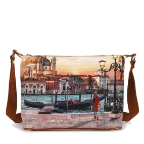 Borsa Donna Y NOT Hobo Easy Large a Tracolla YES-607 Venice Sunset