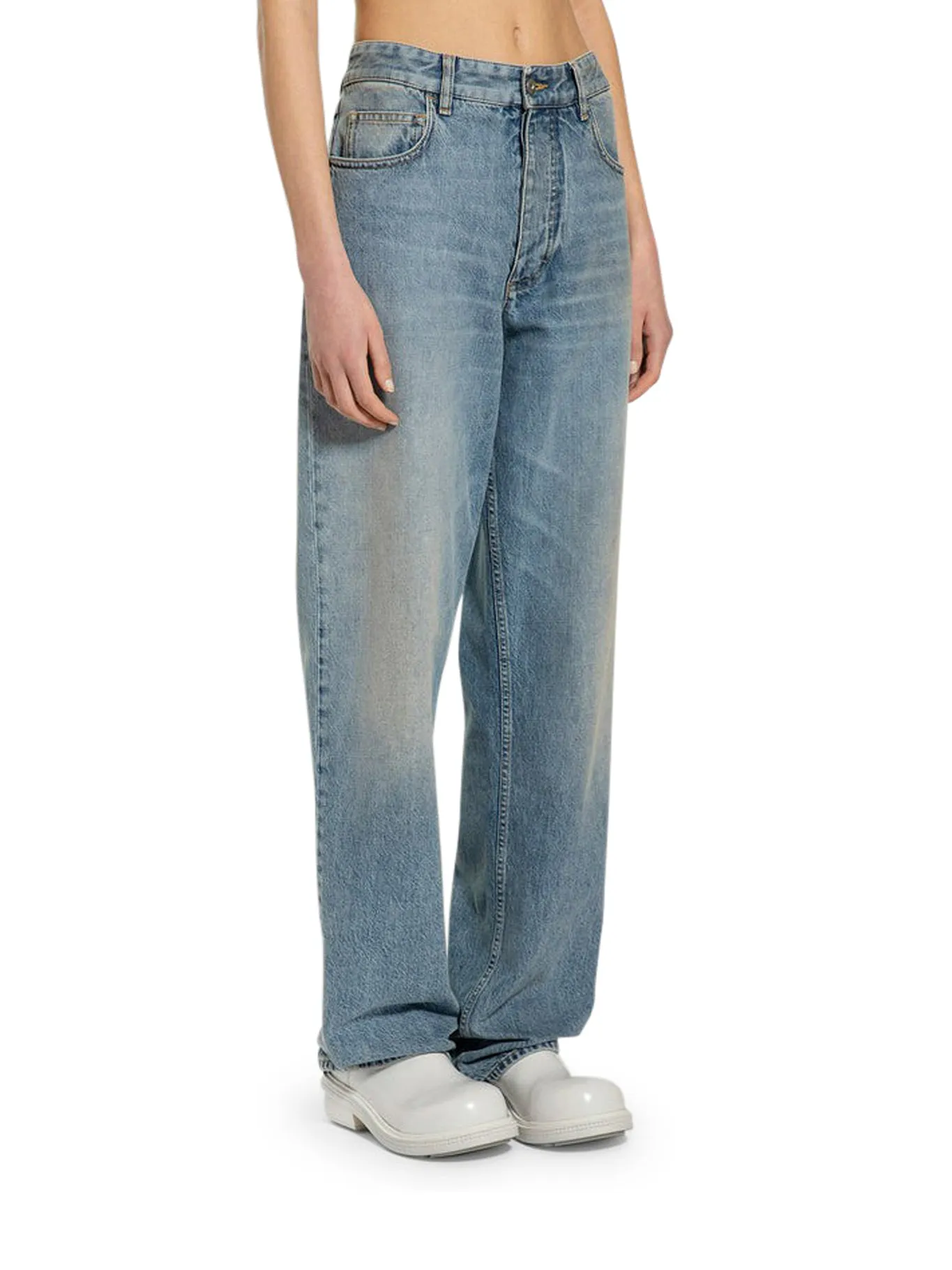 Bottega veneta women`s blue denim jeans