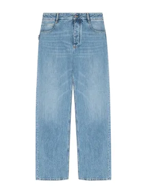 Bottega veneta women`s blue denim jeans