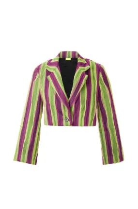 BOTTLEBRUSH RAINBOW CROP JACKET