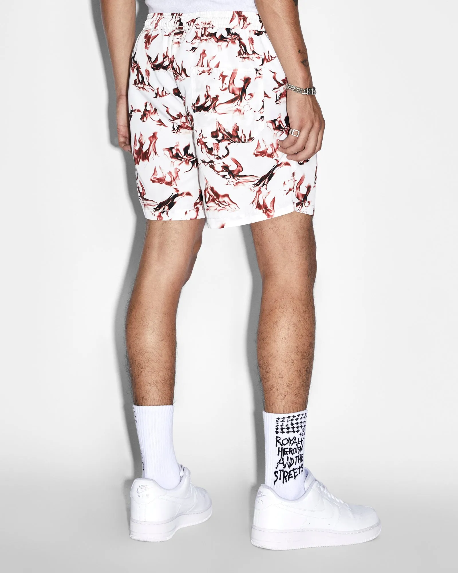 BURNT BOARDSHORT WHITE