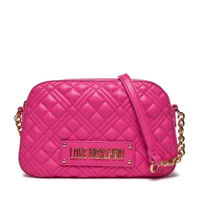 Camera Case con Tracolla LOVE MOSCHINO linea Shiny Quilted Fuxia