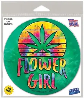 Car Magnet - Flower Girl - 5 In