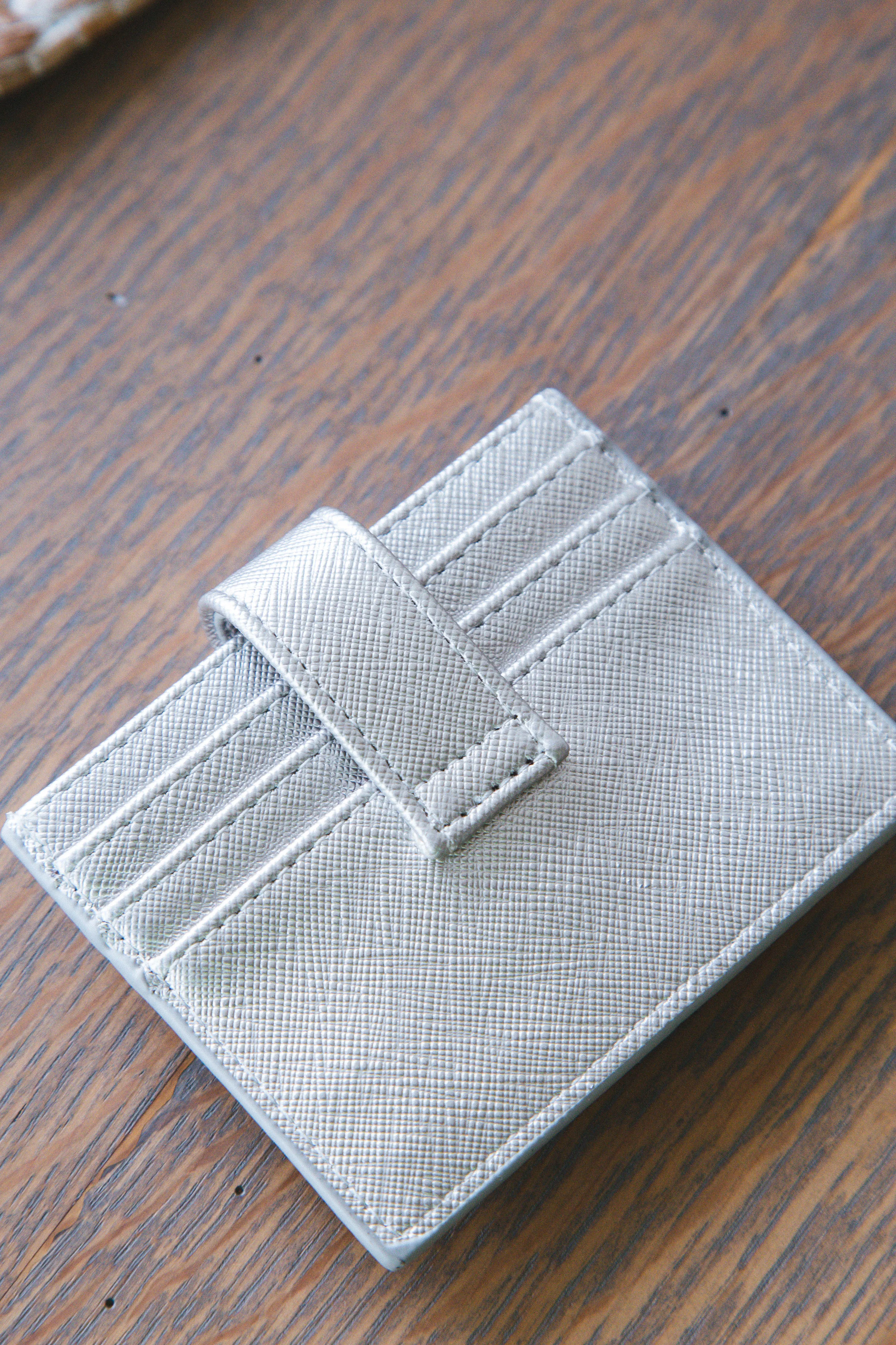 Cassie Card Holder, Silver