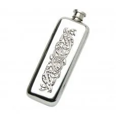 Celtic Serpent Boot Flask