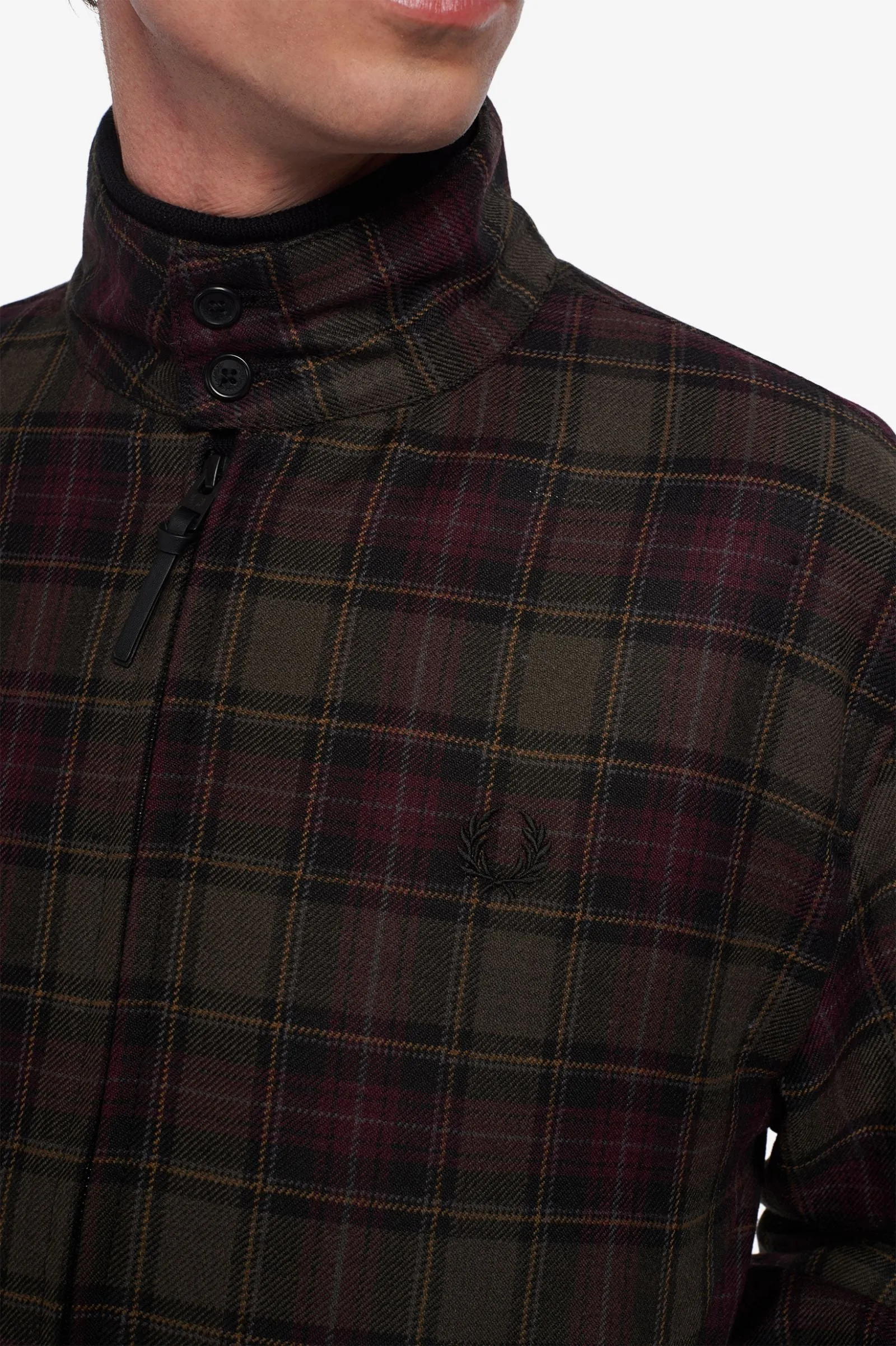 CHECK HARRINGTON JACKET