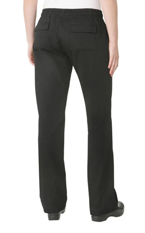 Chef Works Women's Black Chef Pants