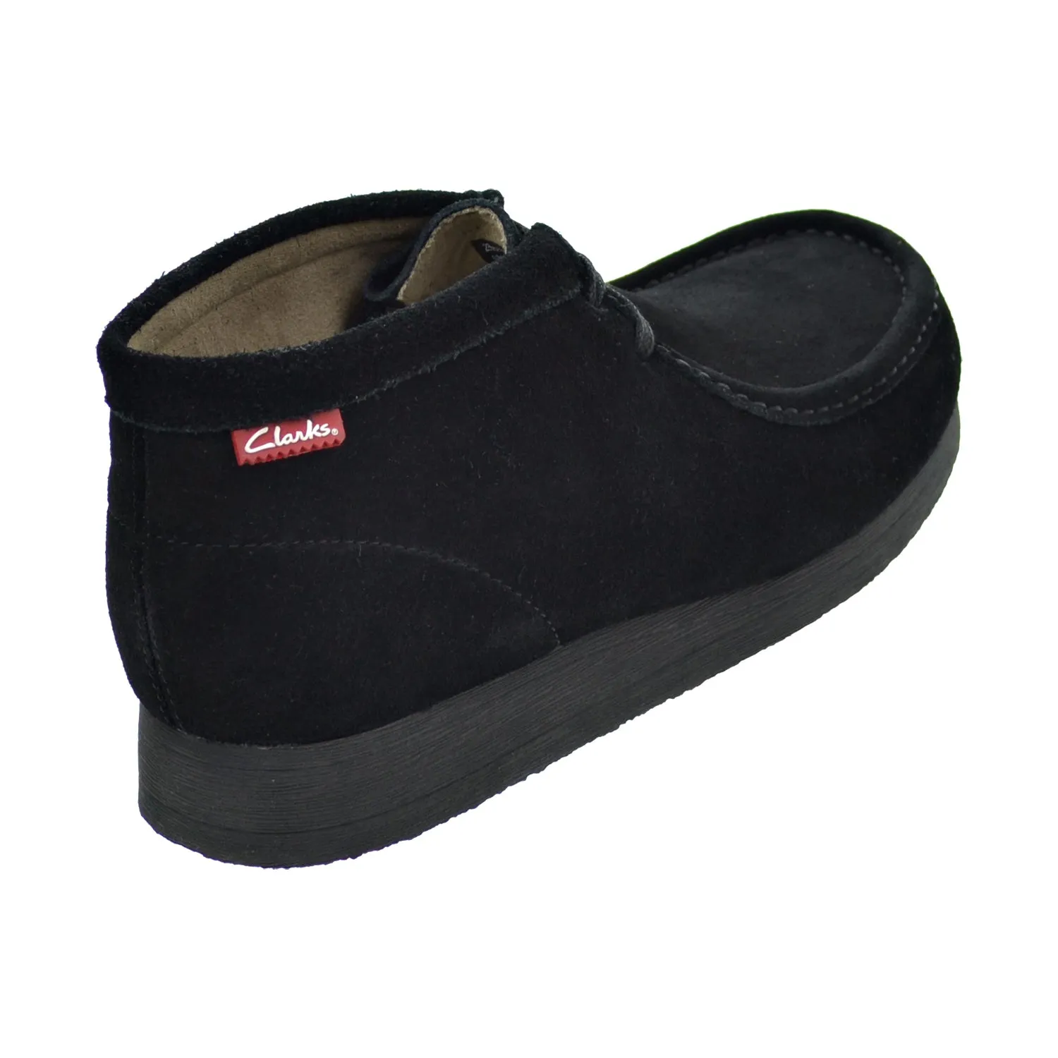 Clarks Stinson Hi Men's Shoes Black Suede