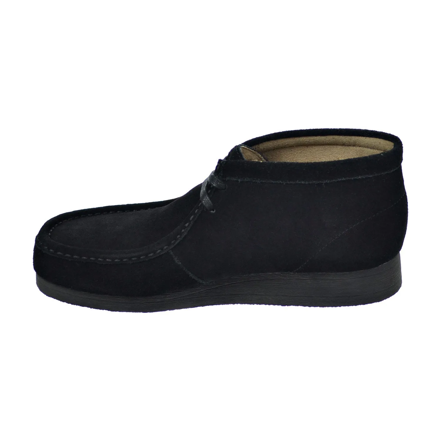 Clarks Stinson Hi Men's Shoes Black Suede