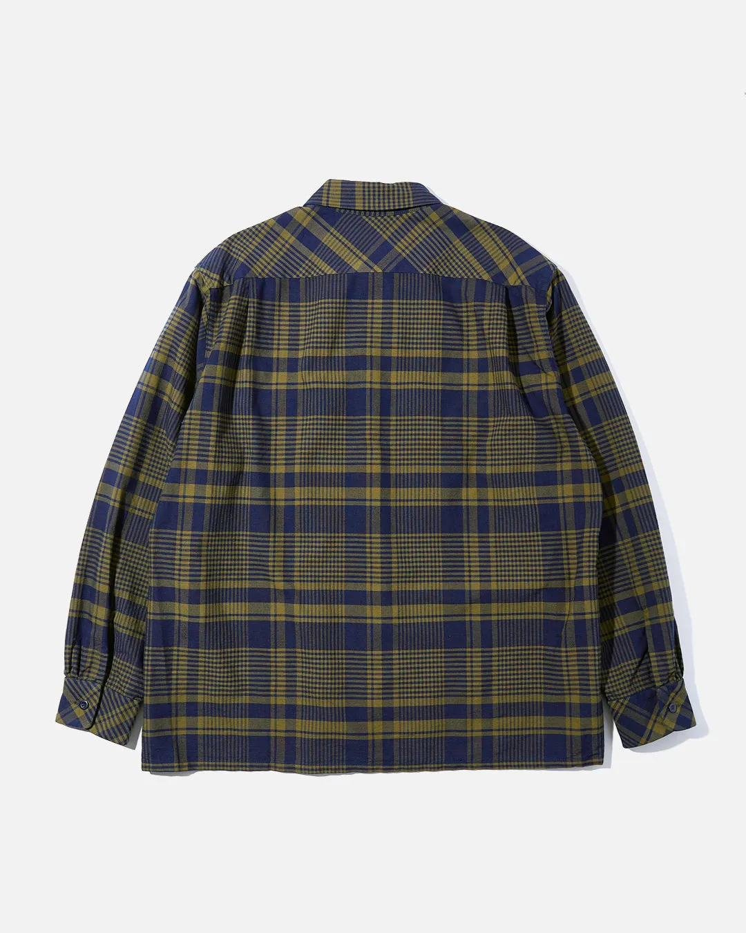 Classic Shirt - Navy/Olive Cotton Plaid