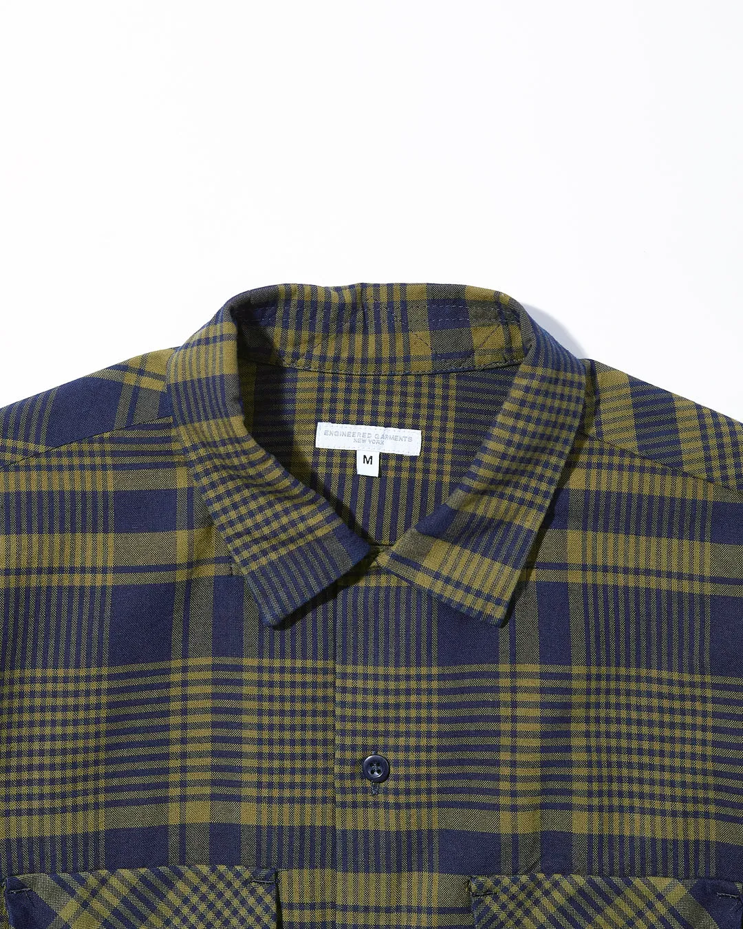 Classic Shirt - Navy/Olive Cotton Plaid