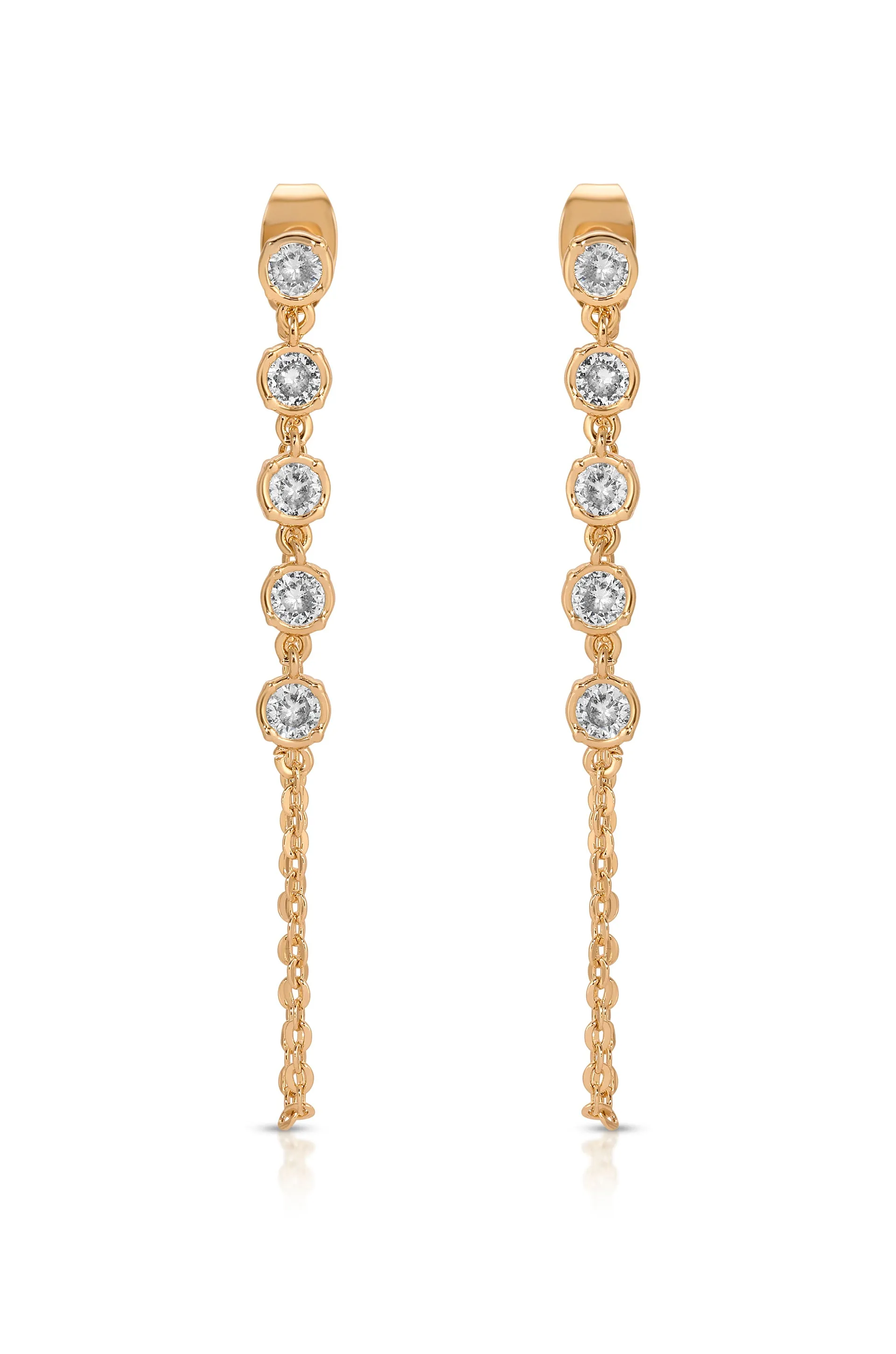 Crystal Chain Danglers Earring