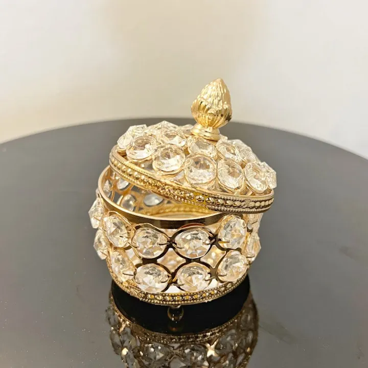 Crystal Gilded Jewel Box