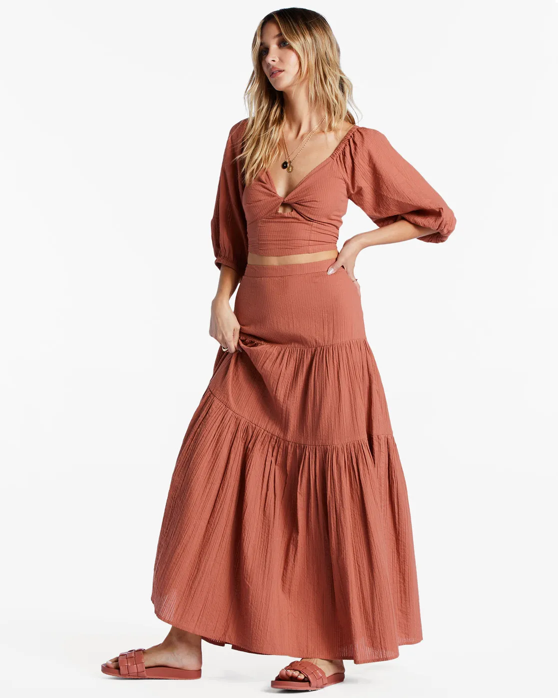 Del Sole Maxi Skirt - Sweet Tea