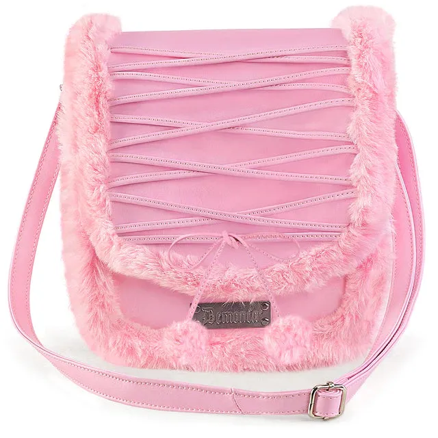 Demonia HB-663 Faux Fur Crossbody Bag